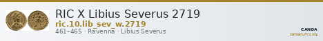 RIC X Libius Severus 2719 — CANOA