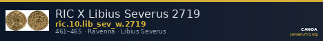 RIC X Libius Severus 2719 — CANOA