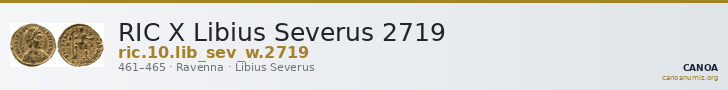 RIC X Libius Severus 2719 — CANOA