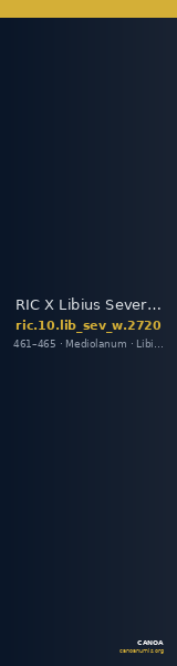 RIC X Libius Severus 2720 — CANOA