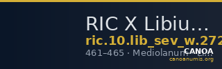 RIC X Libius Severus 2720 — CANOA