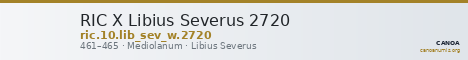 RIC X Libius Severus 2720 — CANOA