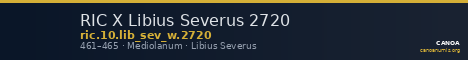 RIC X Libius Severus 2720 — CANOA