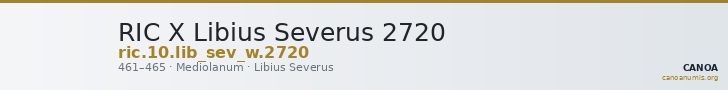 RIC X Libius Severus 2720 — CANOA