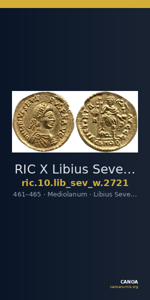 RIC X Libius Severus 2721 — CANOA
