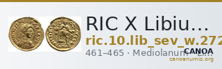 RIC X Libius Severus 2721 — CANOA