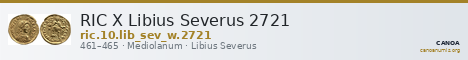RIC X Libius Severus 2721 — CANOA
