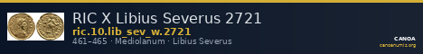 RIC X Libius Severus 2721 — CANOA
