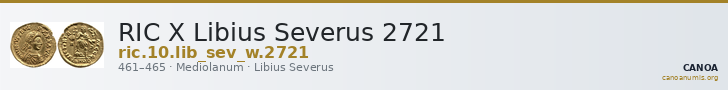 RIC X Libius Severus 2721 — CANOA