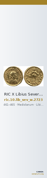 RIC X Libius Severus 2723 — CANOA