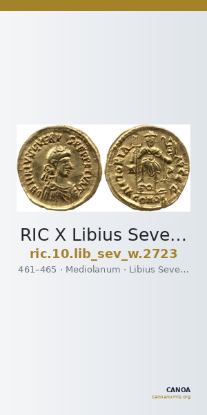 RIC X Libius Severus 2723 — CANOA