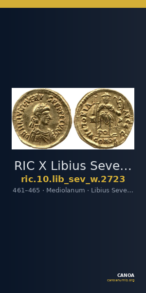 RIC X Libius Severus 2723 — CANOA