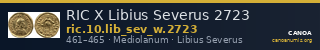 RIC X Libius Severus 2723 — CANOA