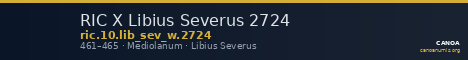 RIC X Libius Severus 2724 — CANOA