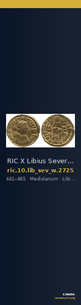 RIC X Libius Severus 2725 — CANOA