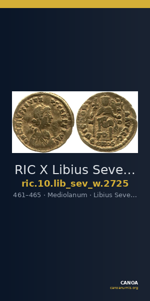RIC X Libius Severus 2725 — CANOA