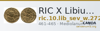 RIC X Libius Severus 2725 — CANOA