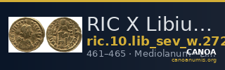 RIC X Libius Severus 2725 — CANOA