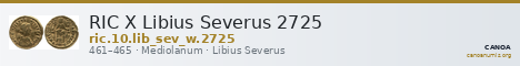 RIC X Libius Severus 2725 — CANOA