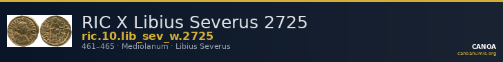 RIC X Libius Severus 2725 — CANOA