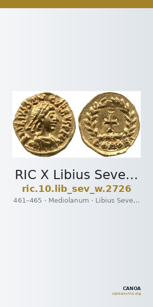 RIC X Libius Severus 2726 — CANOA