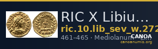 RIC X Libius Severus 2726 — CANOA
