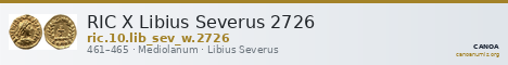 RIC X Libius Severus 2726 — CANOA