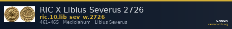 RIC X Libius Severus 2726 — CANOA