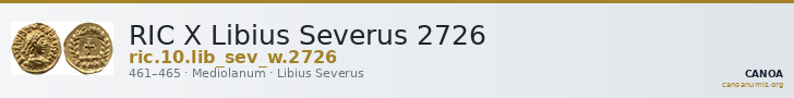 RIC X Libius Severus 2726 — CANOA