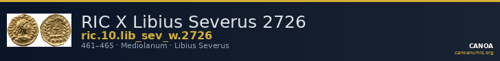 RIC X Libius Severus 2726 — CANOA