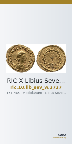 RIC X Libius Severus 2727 — CANOA