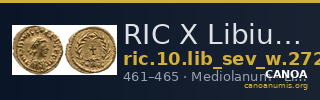 RIC X Libius Severus 2727 — CANOA