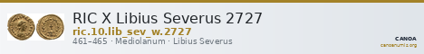 RIC X Libius Severus 2727 — CANOA