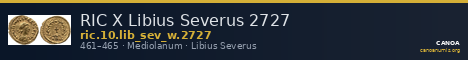 RIC X Libius Severus 2727 — CANOA
