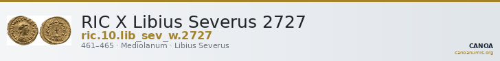 RIC X Libius Severus 2727 — CANOA