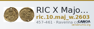 RIC X Majorian 2603 — CANOA