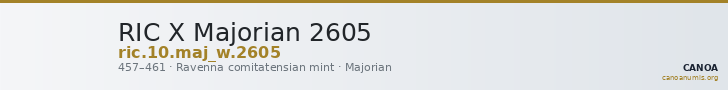RIC X Majorian 2605 — CANOA