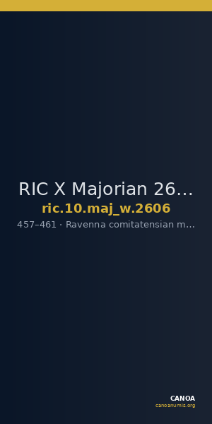 RIC X Majorian 2606 — CANOA
