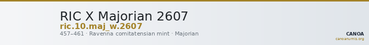 RIC X Majorian 2607 — CANOA