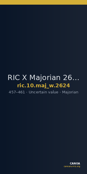 RIC X Majorian 2624 — CANOA