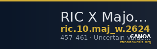 RIC X Majorian 2624 — CANOA