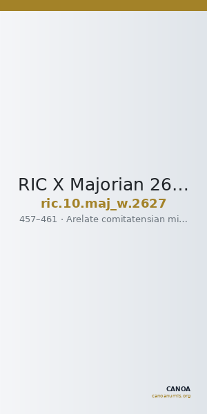 RIC X Majorian 2627 — CANOA