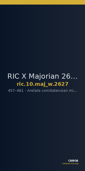 RIC X Majorian 2627 — CANOA