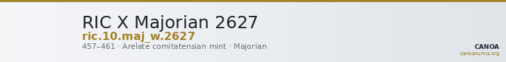 RIC X Majorian 2627 — CANOA