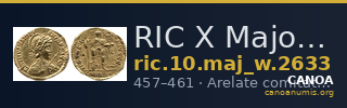 RIC X Majorian 2633 — CANOA