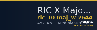 RIC X Majorian 2644 — CANOA