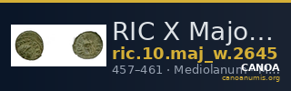 RIC X Majorian 2645 — CANOA