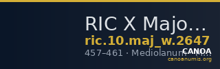 RIC X Majorian 2647 — CANOA