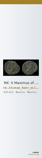 RIC X Maximus of Barcelona 1601 — CANOA