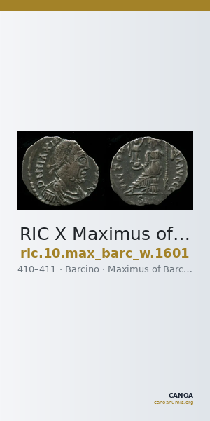 RIC X Maximus of Barcelona 1601 — CANOA